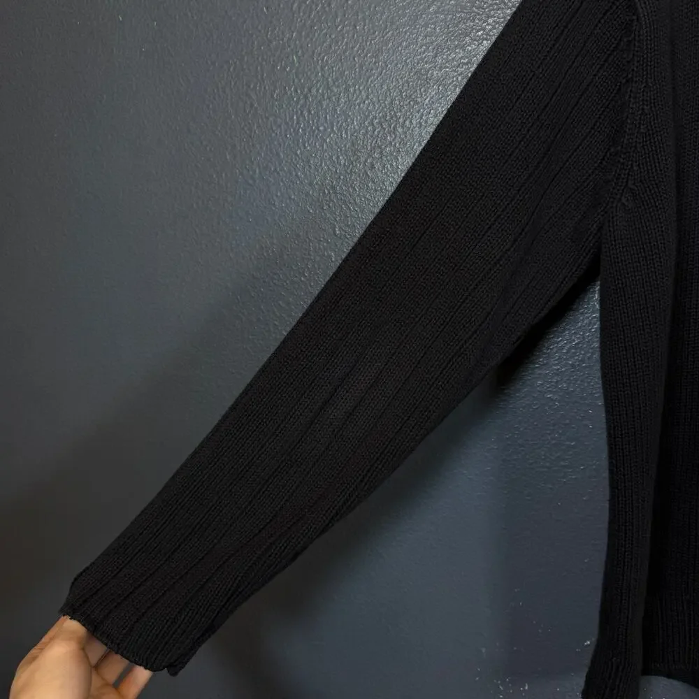 Polo Ralph Lauren Jeans Company XL men’s black 1/4 zip sweater vintage